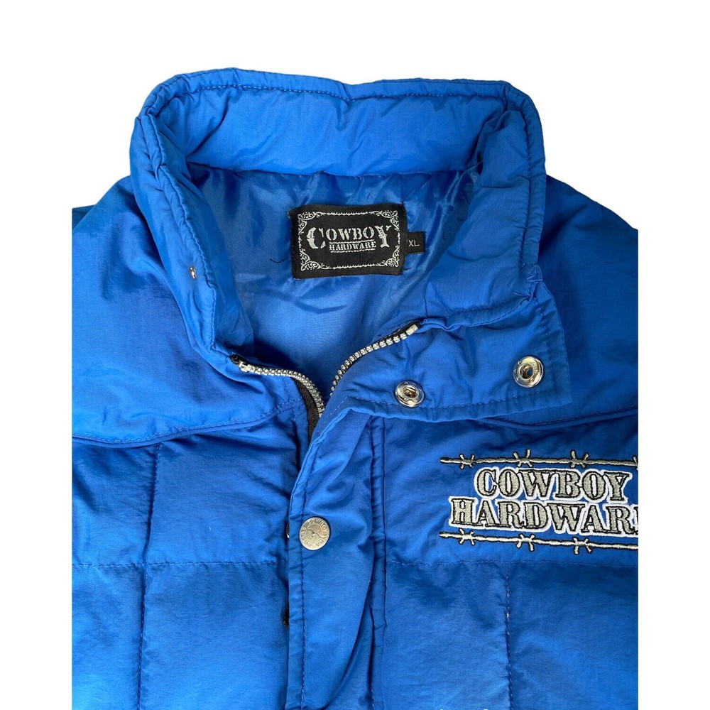 Cowboy Hardware Childs Blue Puffer Vest XL